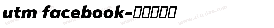 utm facebook字体转换